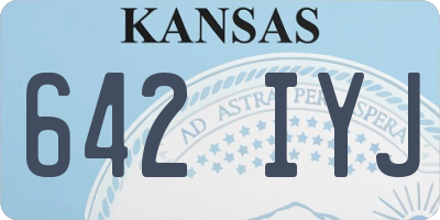 KS license plate 642IYJ