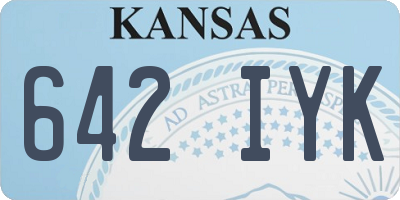 KS license plate 642IYK