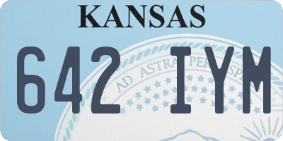 KS license plate 642IYM