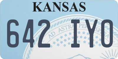 KS license plate 642IYO
