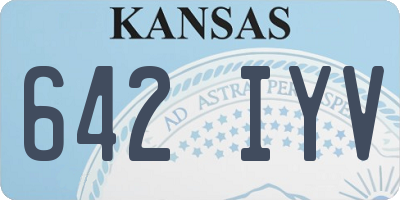 KS license plate 642IYV