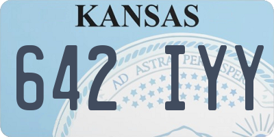 KS license plate 642IYY