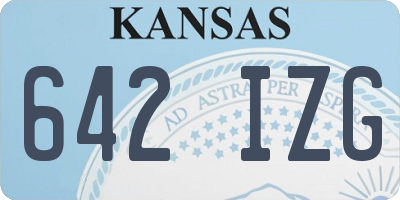 KS license plate 642IZG