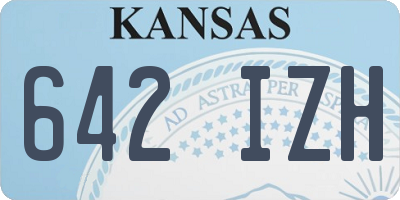 KS license plate 642IZH