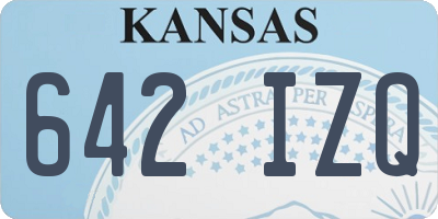 KS license plate 642IZQ