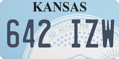 KS license plate 642IZW