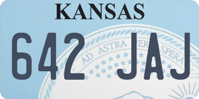KS license plate 642JAJ