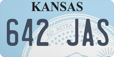 KS license plate 642JAS