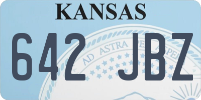 KS license plate 642JBZ