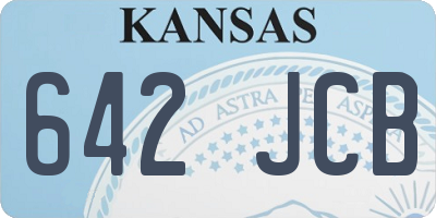 KS license plate 642JCB