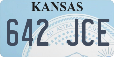 KS license plate 642JCE