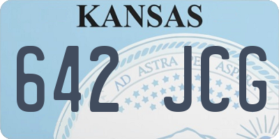 KS license plate 642JCG