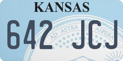 KS license plate 642JCJ