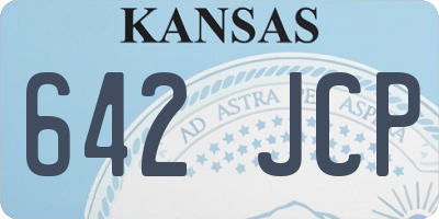 KS license plate 642JCP