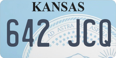 KS license plate 642JCQ