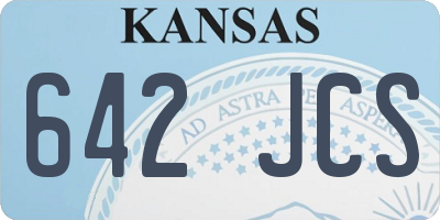KS license plate 642JCS