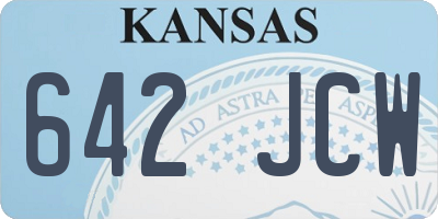 KS license plate 642JCW