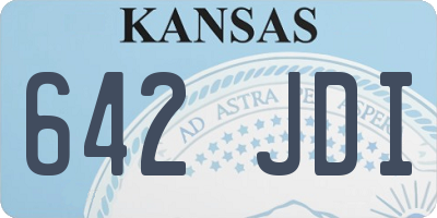 KS license plate 642JDI