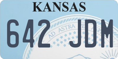 KS license plate 642JDM