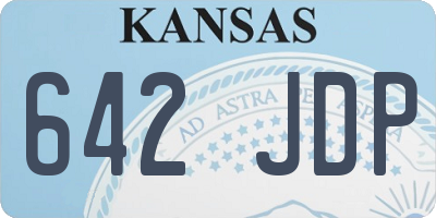 KS license plate 642JDP