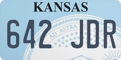 KS license plate 642JDR