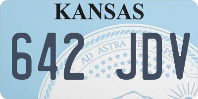 KS license plate 642JDV