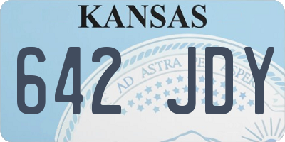 KS license plate 642JDY