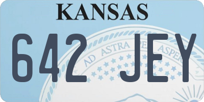 KS license plate 642JEY