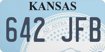 KS license plate 642JFB