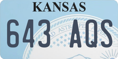 KS license plate 643AQS