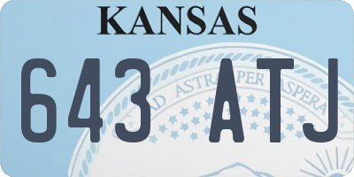 KS license plate 643ATJ