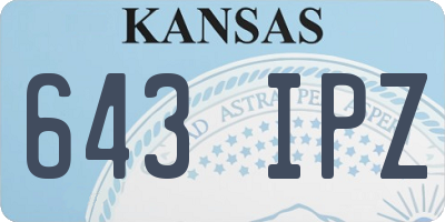 KS license plate 643IPZ