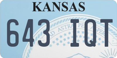 KS license plate 643IQT