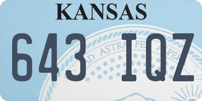 KS license plate 643IQZ