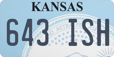 KS license plate 643ISH