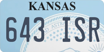 KS license plate 643ISR