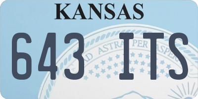 KS license plate 643ITS