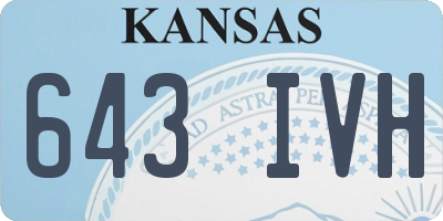 KS license plate 643IVH