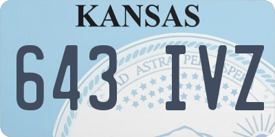 KS license plate 643IVZ