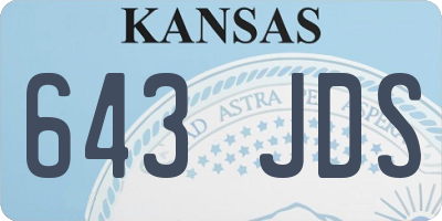 KS license plate 643JDS