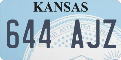KS license plate 644AJZ