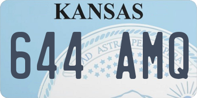 KS license plate 644AMQ