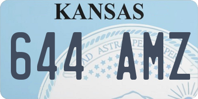 KS license plate 644AMZ