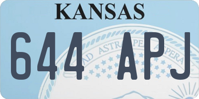 KS license plate 644APJ