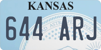 KS license plate 644ARJ