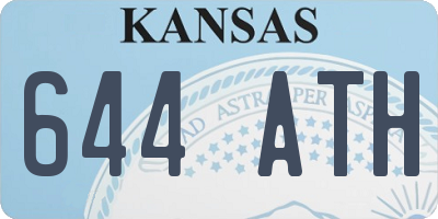 KS license plate 644ATH