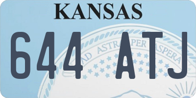 KS license plate 644ATJ