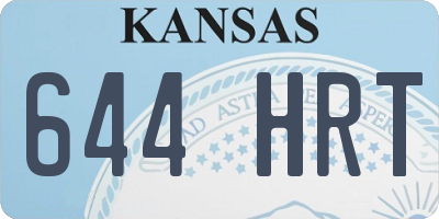 KS license plate 644HRT