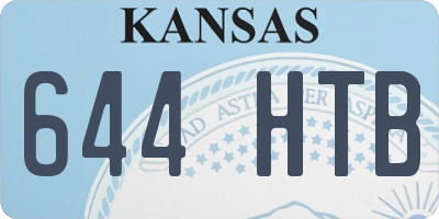 KS license plate 644HTB