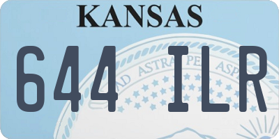 KS license plate 644ILR